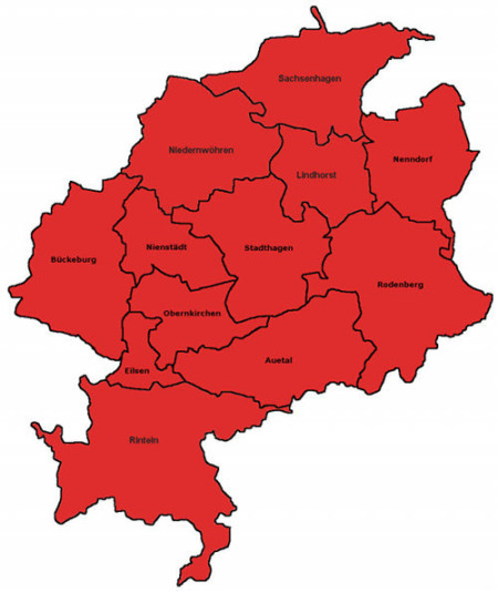 Karte LK Schaumburg